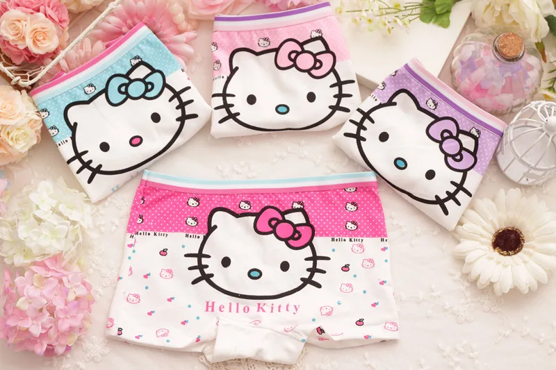 

2016 cartoon cotton Girl underwear 2-10T one piece children cute briefs kids panties children underwears