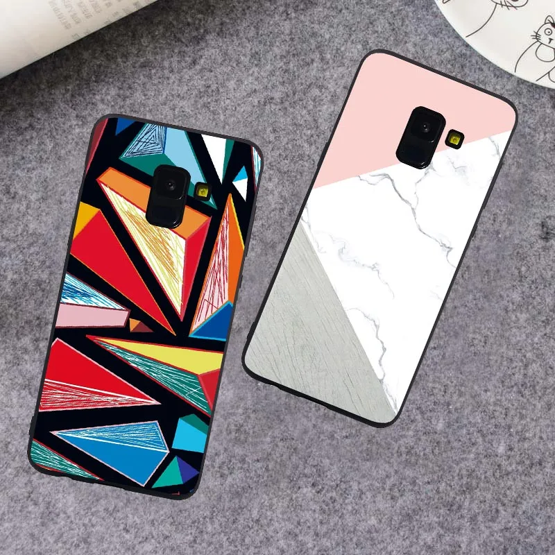Для samsung J7 J5 J3 J1 J2 PRO 2016 J510 2018 J250 Prime цветы с рисунком кота и рыбки Мрамор мягкие