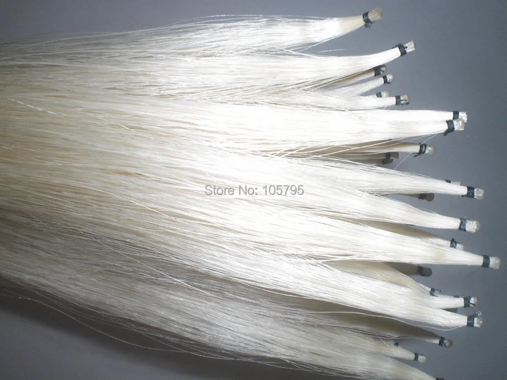 

35 Hanks White Stallion Violin Bow hair 6 grams each hank in 32 inches