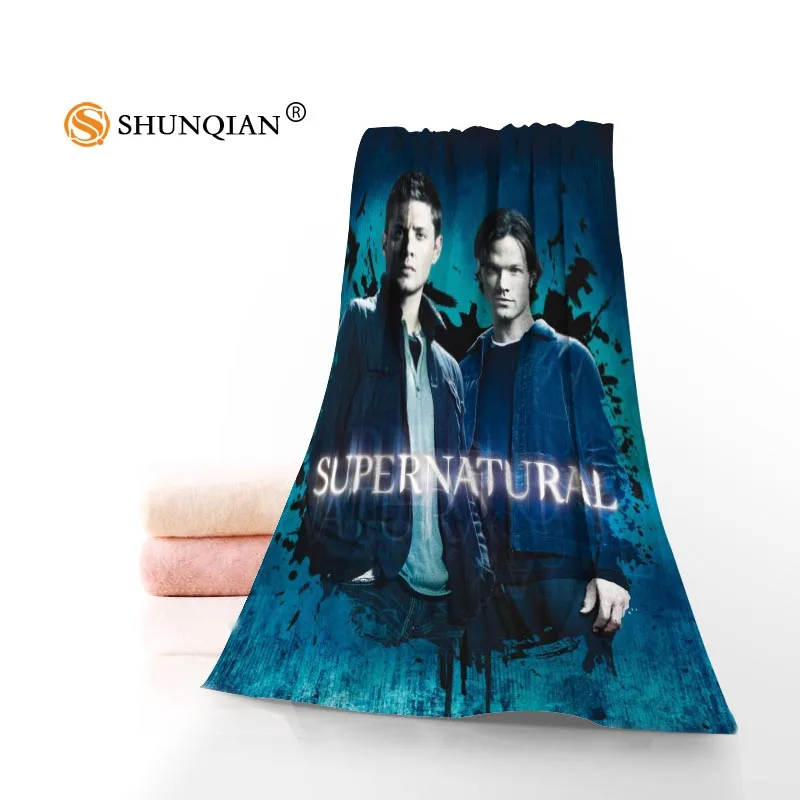New Supernatural Towel Printed Cotton Face/Bath Towels Microfiber Fabric For Kids Men Women Shower Towels