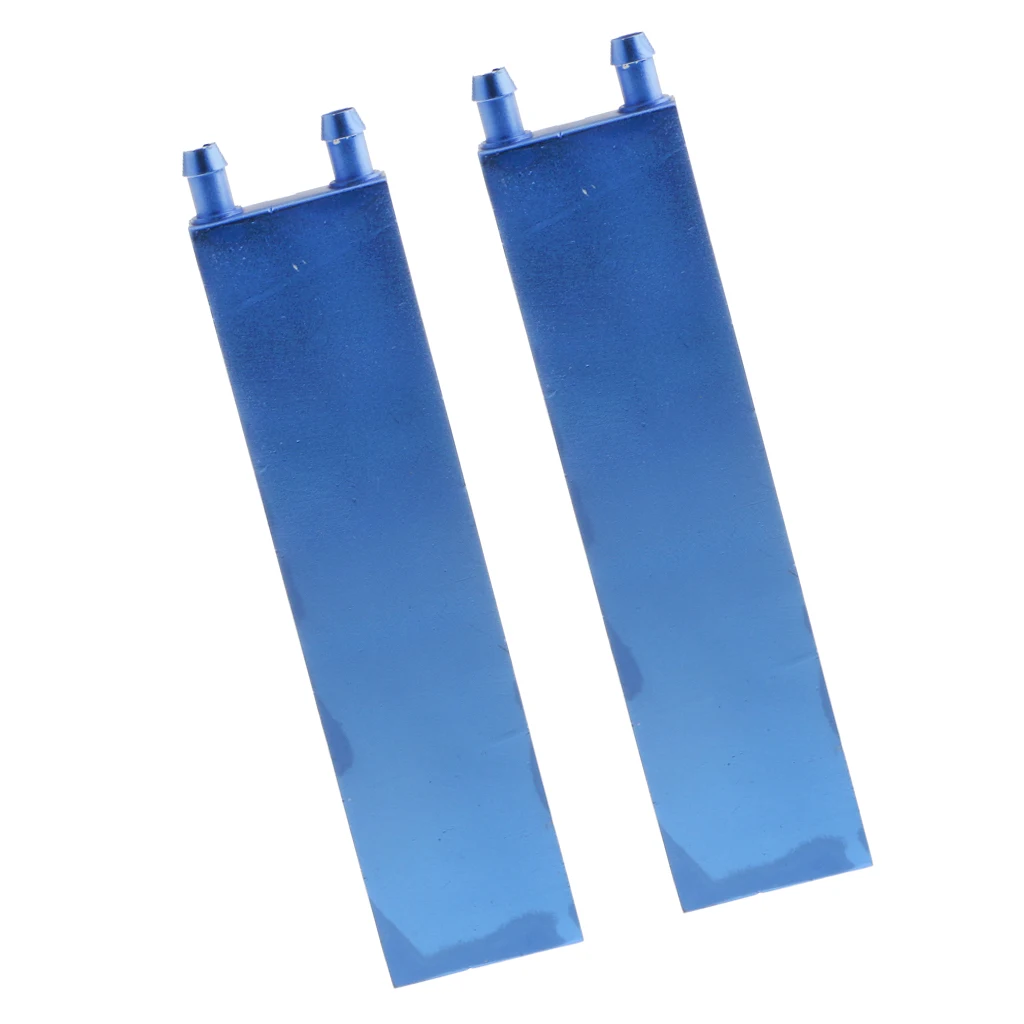 MagiDeal 2x Aluminum Water Cooling Block for CPU Graphics Radiator Heatsink 40x160mm