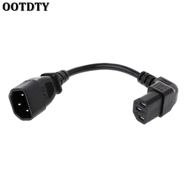 Удлинительный кабель OOTDTY 1 шт. C14 штекер Папа-папа C13 Мама PDU/UPS 90 градусов под