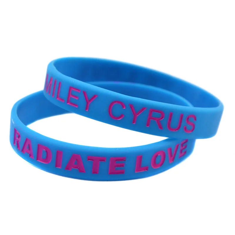 Силиконовый браслет Miley Cyrus Radiate Love для музыкальных фанатов 1 шт.|Браслеты с