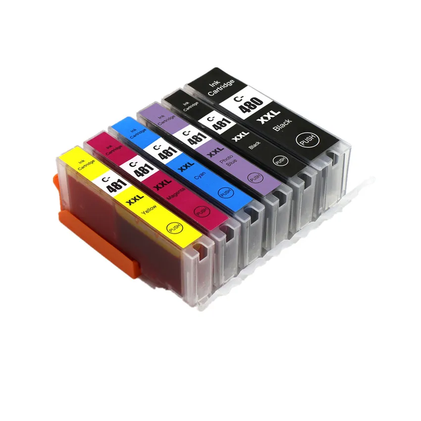 Картридж для принтеров canon PIXMA TS8140 TS9140 TS8240, 6 цветов, совместимый с canon 480, 481, PGI 480|Чернильные картриджи| | АлиЭкспресс