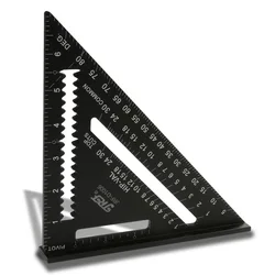 Règle triangulaire pour le travail du bois, 7 pouces/185mm 