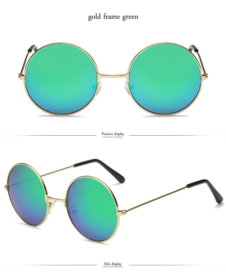gold frame green