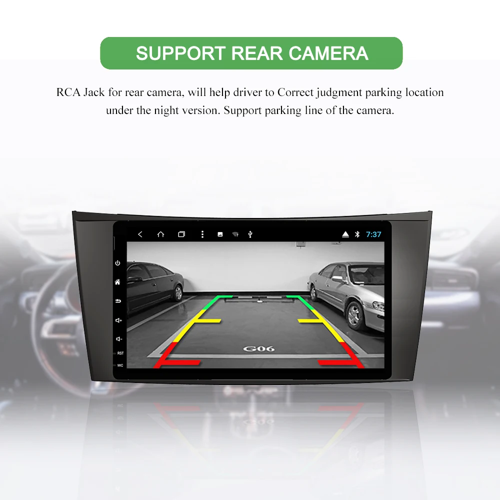 Cheap BONROAD Android Car Multimedia Player Stereo For For Mercedes/Benz/E-Class/W211 W219 W463 CLS350 CLS500 CLS55 E200 E220 E240 E27 5