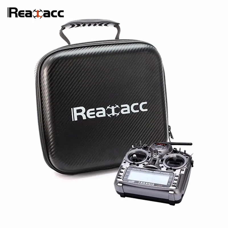 

Original Realacc Zipper Handbag Hard Case Carrying Bag Black For Frsky X7 X9D FlySky i6S Remote Control Transmitter RC Models