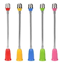 Гибкий E27 светильник лампа адаптер расширение конвертер настенный держатель Универсальный удлинитель адаптер гнездо