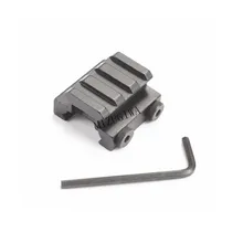 1/" 3-слотовый низкая Riser Вивер Пикатинни прицел крепление рельса 20 мм Базовый адаптер винтовка пистолет Пневмопушка Охота Каза