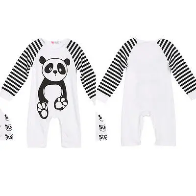 

Fashion Newborn Infant Baby Boy Girl Romper Jumpsuit Winter Outfits Cute Cartoon Panda Rompers Clothes