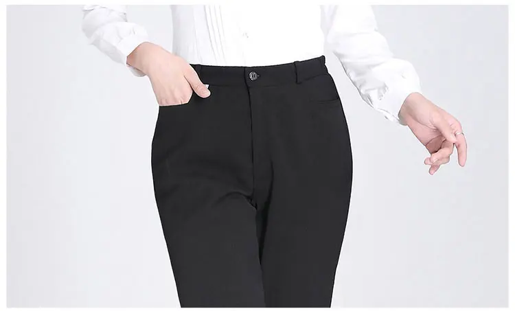 Новые женские черные официанты рабочая одежда формы женские лучшие брюки шеф-повара Ресторан отеля кухонные брюки