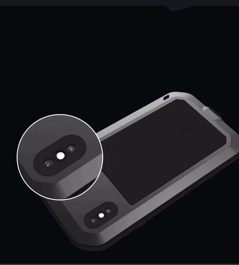 1 шт. чехол для iPhone Xs максимально сверхпрочный защиты Броня металлический Алюминий противоударный пылезащитный чехол для iPhone X XR Xs Max