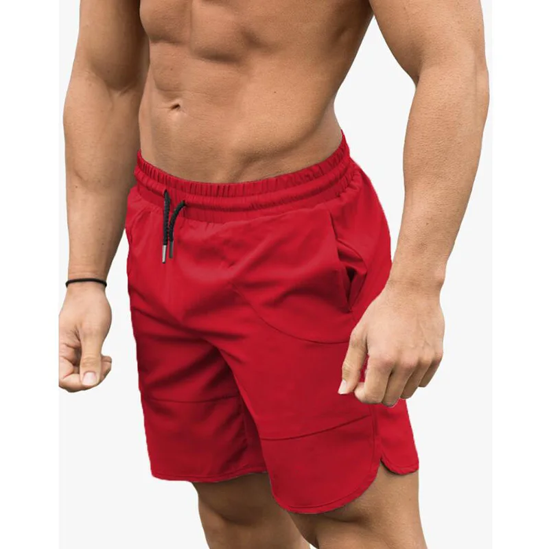 

New Brand Shorts Mens Bodybuilding Fast Dry Boardshorts Joggers Men Trunks Summer Male Gyms Fitness Workout Beach Shorts