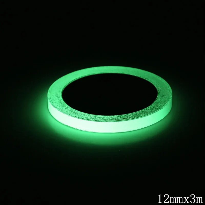 

1 roll 3m High Brightness Green Luminous Tape Self-adhesive Self-fluorescent Tapes for Night Vision Glow In Dark Safety Warning