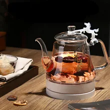 Электрический чайник стекло Электрический используется Быстрое приготовление чая защита от перегрева