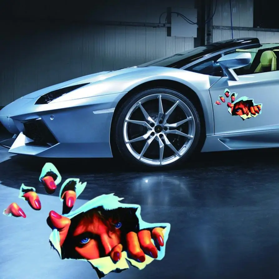 car happy halloween car wall home 3d sticker mural decor decal removable terror new hogh quality car exterior accessorie sticker