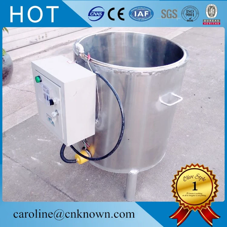 100kg capaclty Round type wax heating machine wax melter machine for making candlein Food