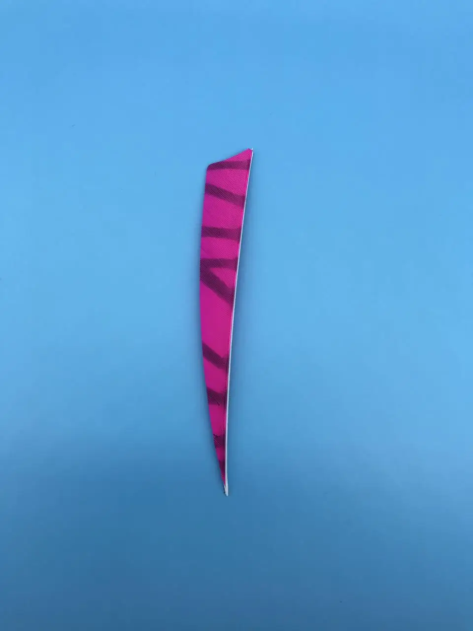 5 inch shield zebra Real turkey arrow feather fletching two color zebra