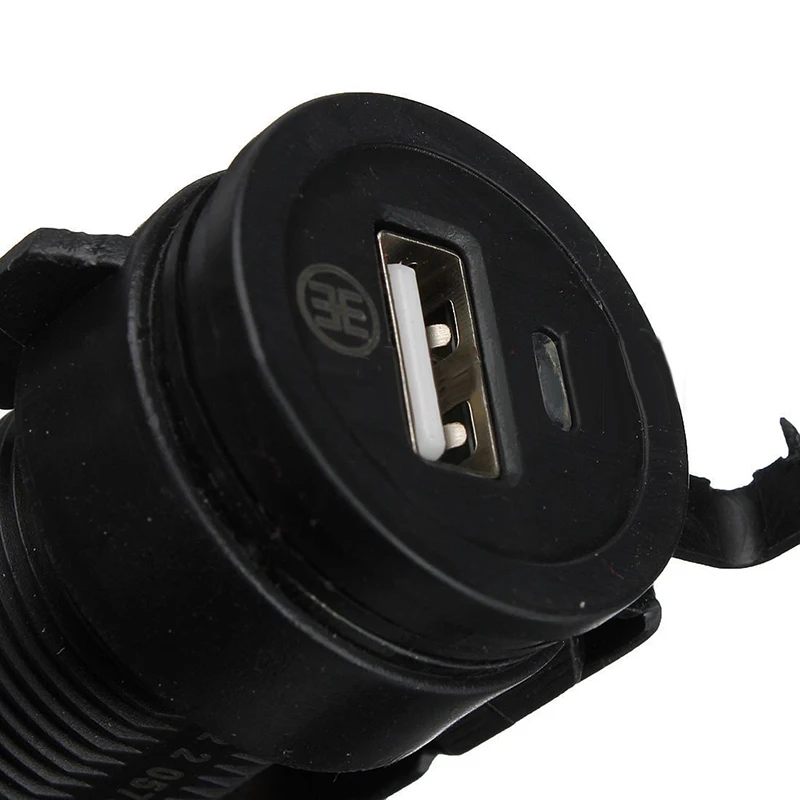 Пластиковый usb-зарядное устройство для мотоцикла, водонепроницаемый адаптер, сменный аксессуар для телефона
