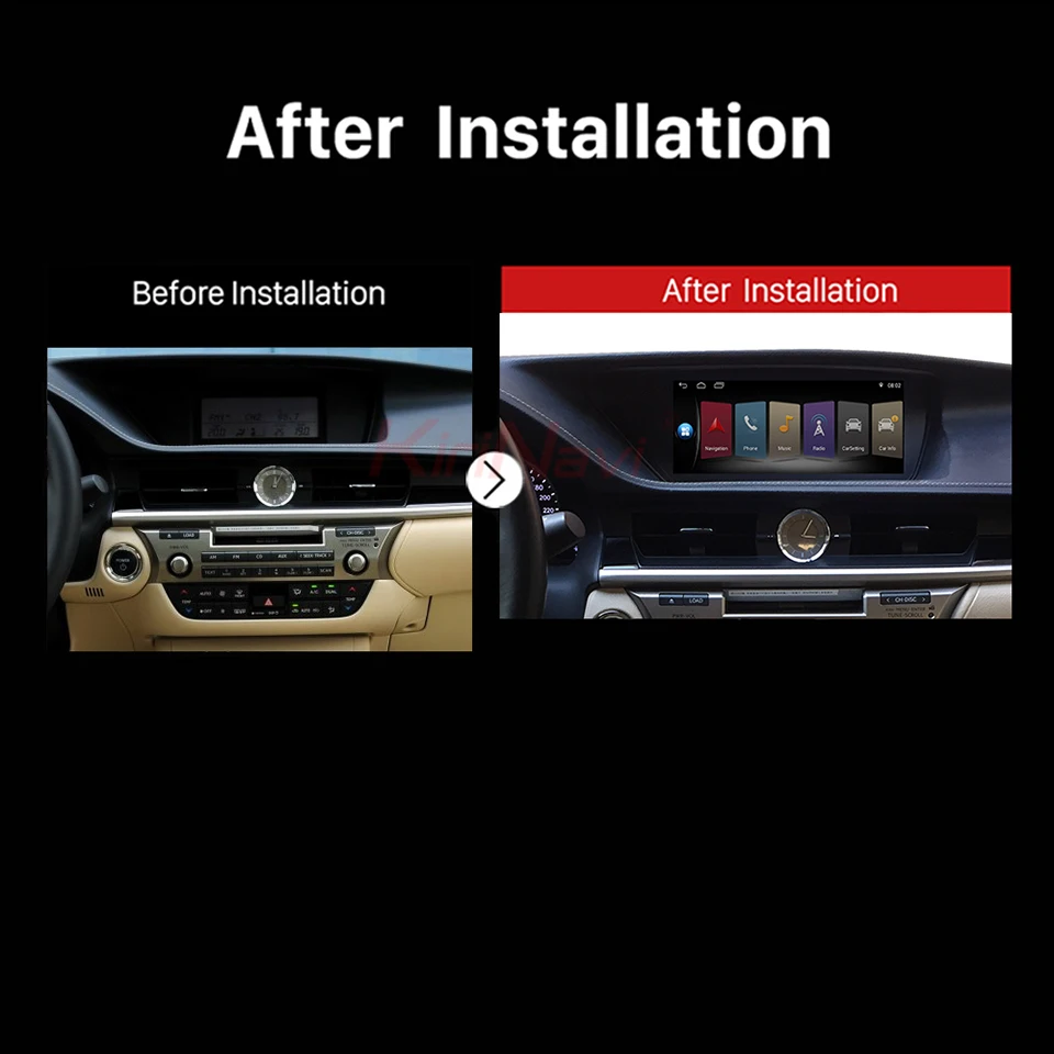 Clearance Kirinavi Android 9.0 For Lexus  ES300 250 350 10.25" 2G RAM  IPS Touch Display Car Multimedia Player  Auto Gps Navigation Audio 5