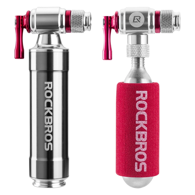 

ROCKBROS Bicycle Mini Pump CO2 Inflator Insulated Sleeve Air Cycling Bike Bicycle Pump Bike Ball Pump Bike Bicycle Accessories