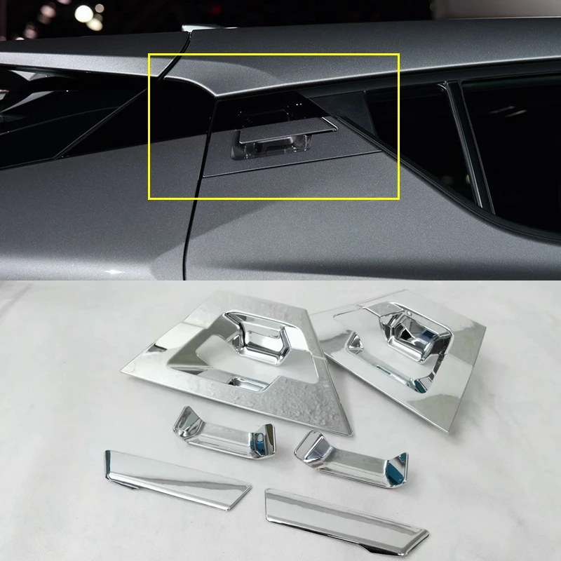 Auto Parts For Toyota C-HR CHR 2016 2017 ABS Chrome Exterior Door Bowl Cover Trims Decorative Stickers Car Accessories 6Pcs/set Auto Parts For Toyota C-HR CHR 2016 2017 ABS Chrome Exterior Door Bowl Cover Trims Decorative Stickers Car Accessories 6Pcs/set