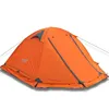 Flytop camping tent outdoor 2 people or 3perons double layer aluminum pole anti snow outdoor family tent with snow skirt 1