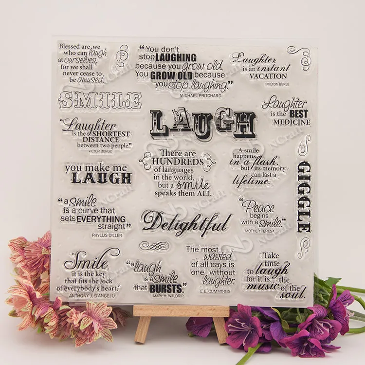 

Clear stamp scrapbook DIY photo album card account rubber stamp finished chapter stamp Laugh