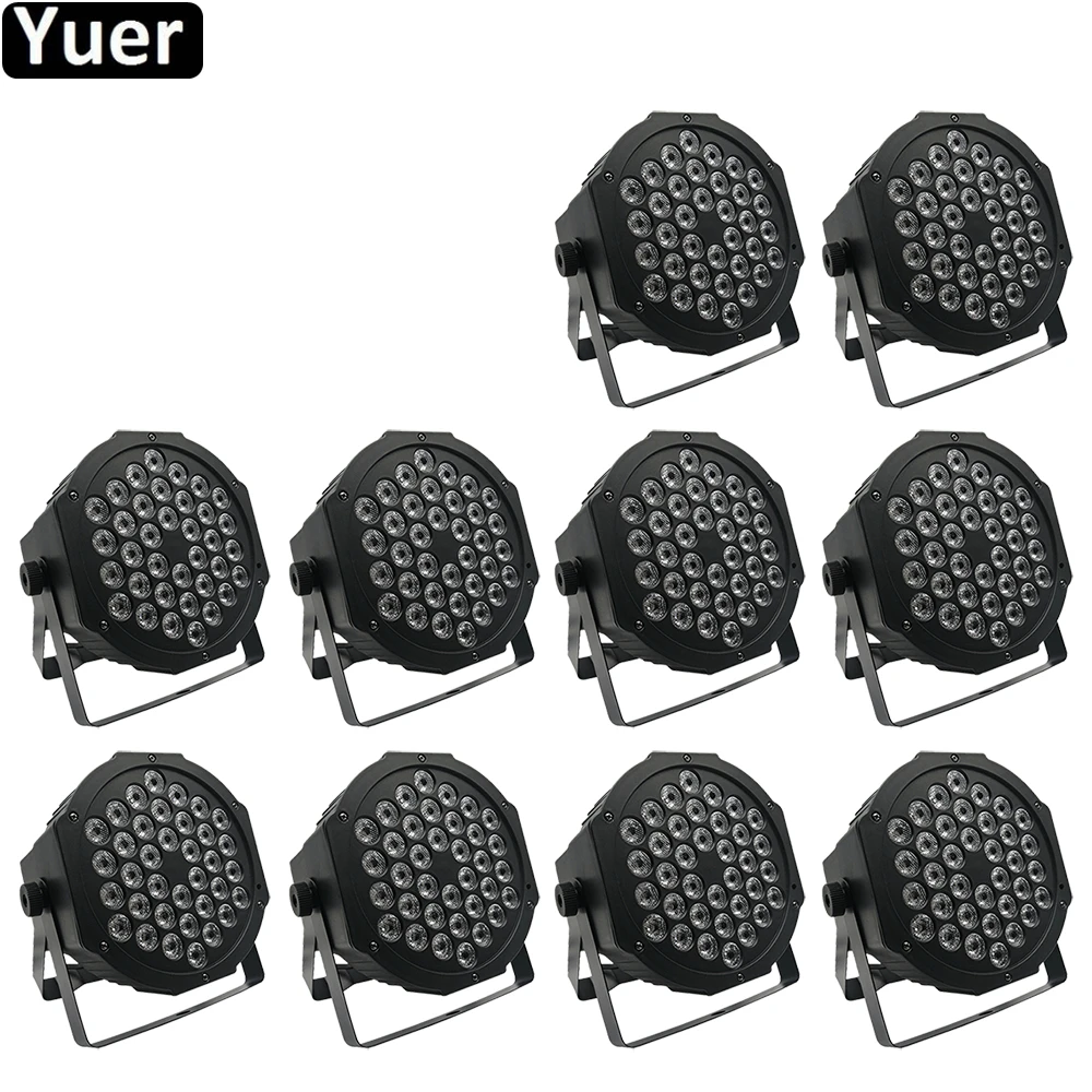 10Pcs/Lot LED Flat Par 36x3W RGB 3IN1 Lighting Professional LED Stage