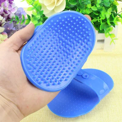 

Hot Sale Pet Cleaning Supplies Pet Bath Brush Brush Hair Removal Bath Dog Cleaning Glove Pet Portable Elliptical Rubber Glove