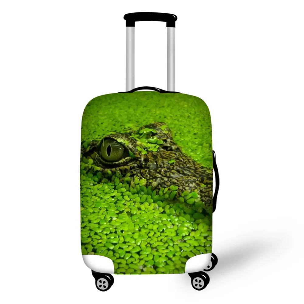 3D crocodile design travel accessories suitcase protective covers 18-30 inch elastic luggage dust cover case stretchable 3D crocodile design travel accessories suitcase protective covers 18-30 inch elastic luggage dust cover case stretchable