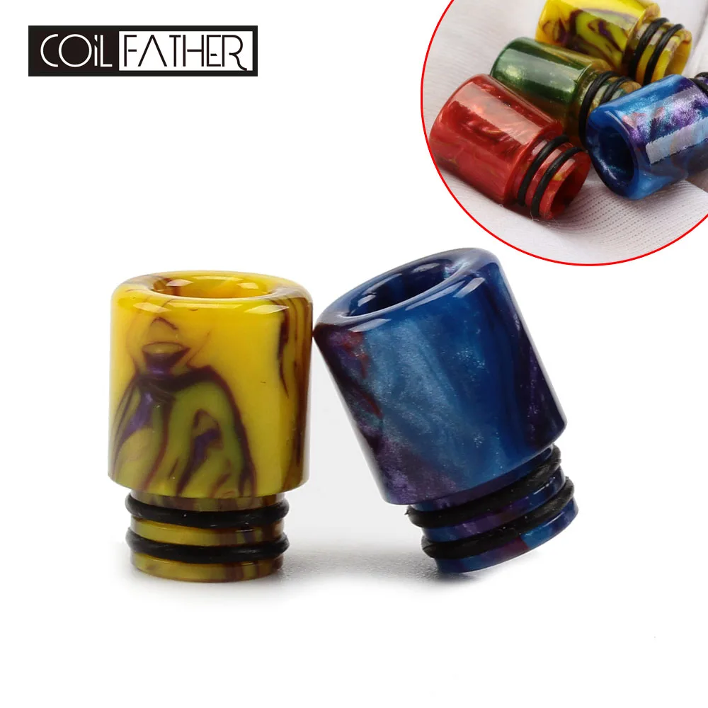 

Coil Father 510 Epoxy Resin Long Drip Tip For 510 Atomizer Elektronik Sigara RDA RTA Random Color 13mm Diameter