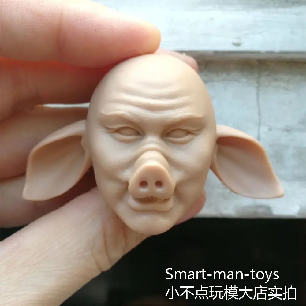 blank 1/6 scale Head Sculpt Piggy of The Journey to the West unpainted