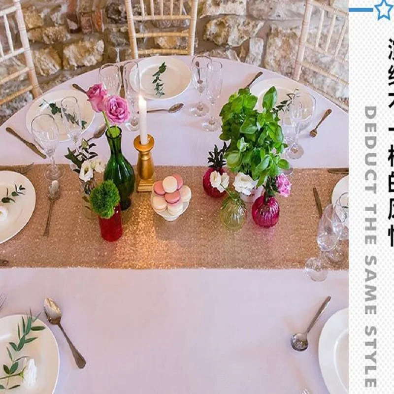 

High-quality home fabric sequins embroidered table flag, full of stars table flag, Mediterranean style sequins table flag