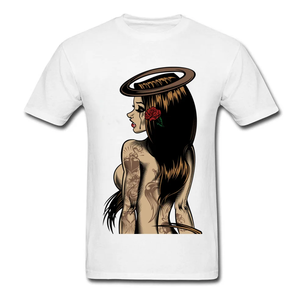 Laura [colored] 100% Cotton Top T-shirts for Men Short Sleeve Printed On Tees Brand New Summer Round Neck Sweatshirts Customized Laura [colored] white