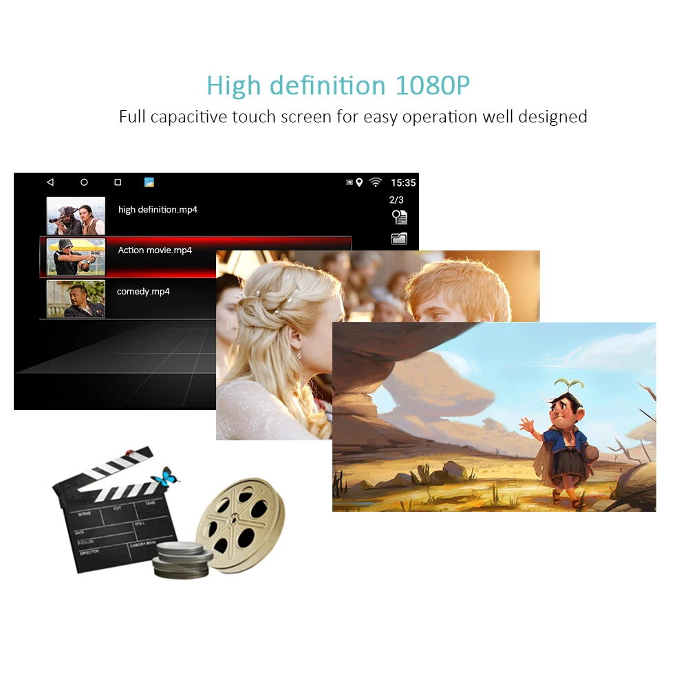 Top Podofo Android 7.1 Car Multimedia Player GPS Navigation WIFI Bluetooth 8