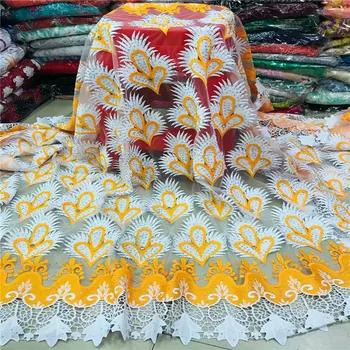

African Lace Fabric 2019 Embroidered Nigerian Laces Fabric Bridal High Quality French Tulle Lace Fabric For Dress 2L30D12-42