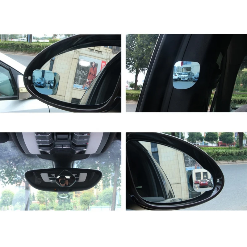 2 шт., автомобильные зеркала заднего вида, вращающиеся на 360 градусов, без полей, зеркало для слепых зон, HD стеклянный вентилятор, широкоугольный объектив, автомобильные аксессуары, Новинка