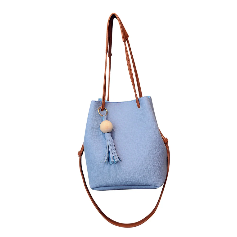 

2019 Hot Fashion Women Women PU Leather Bucket Shoulder Bag with Small Handbag Messenger Satchel Bag KA-BEST