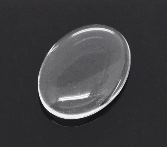 DoreenBeads 50 прозрачное овальное стекло купольное уплотнение 18x13 мм (B13937) yiwu |