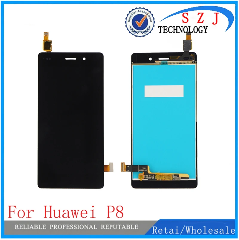 

Новый Сменный полноэкранный ЖК-дисплей 5,2 дюйма для Huawei P8 с сенсорным цифровым преобразователем в сборе, ЖК-дисплей p8 с рамкой и без рамки