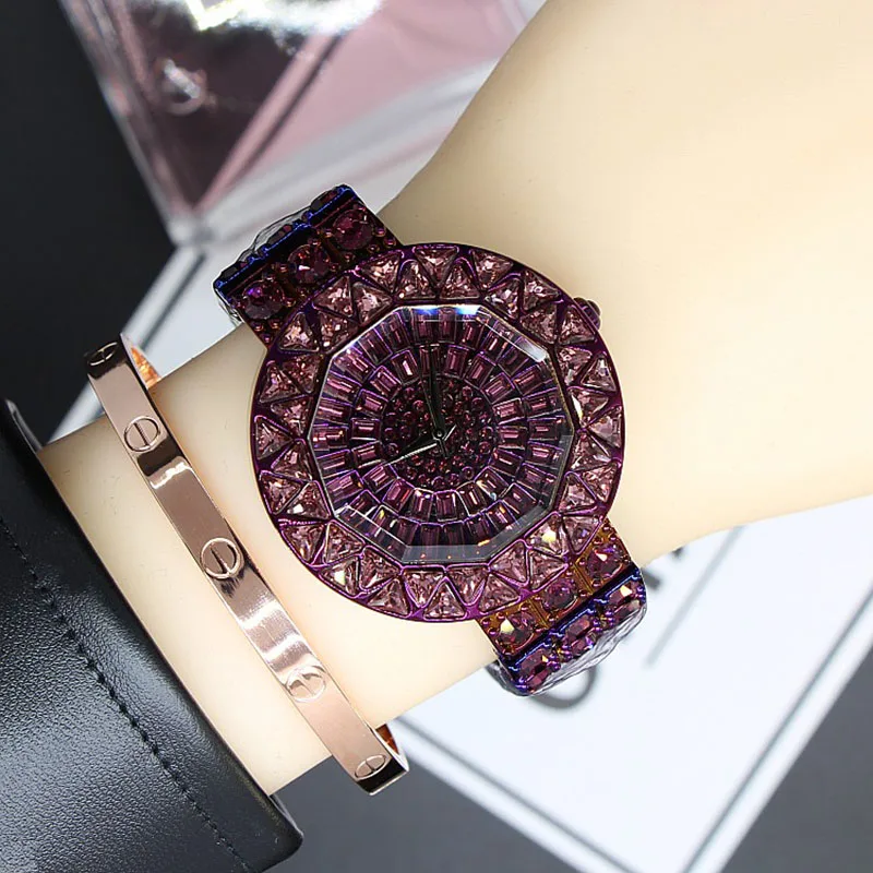 

2017 new style Mermaids Quartz watch Top Quality Women Watches Luxury Steel Full Rhinestone Wristwatch Lady Crystal Dress Watch