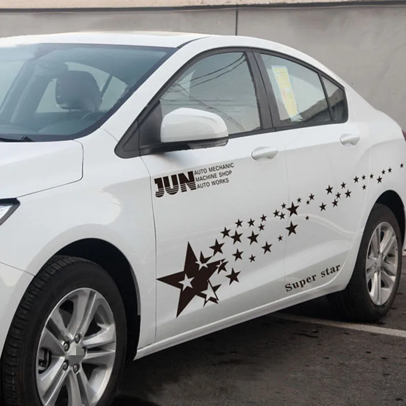  1 Pair Many Stars Universal Car Sticker Star Patterns Auto Sport Styling Vinyl Car Classic Body Sti