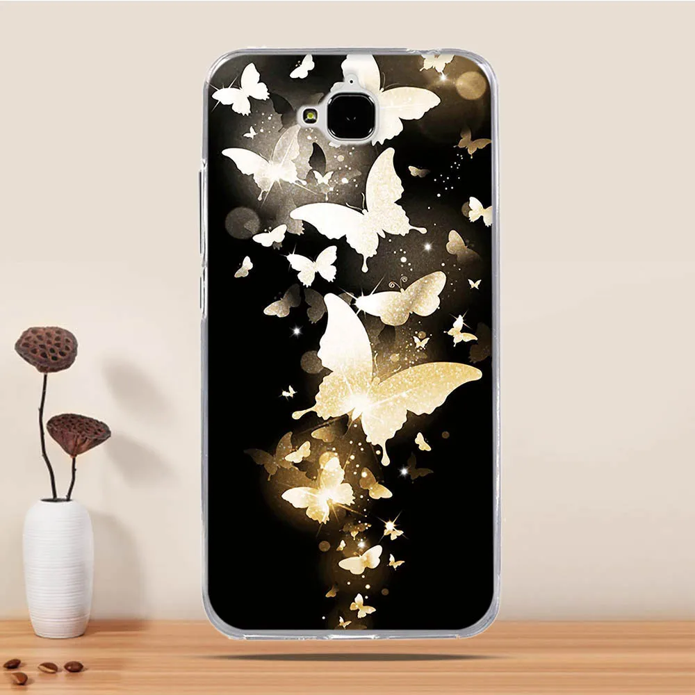 حالة ل huawei honor 4c pro حالة غطاء ل huawei honor y6 pro حالة 3D السيليكون لينة غطاء ل huawei y6 برو هولي 2 زائد التمتع 5