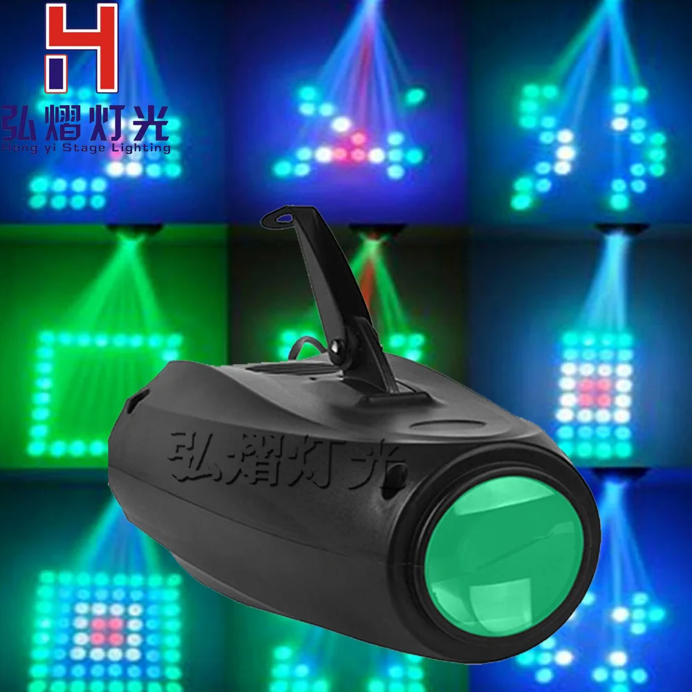 

Professional LED small Airship Magic Colorful Pattern LED Stage Light 64 RGBW LED Moonflower Lighting for DJ Party KTV lights