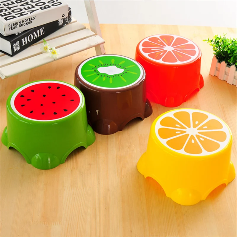 

28*24*21cm Children's Stools fruit stool baby children's cute colorful plastic material Bedroom Home Chair Kids Seat