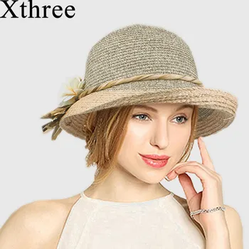 Good quality Summer hat women straw cap Ladies Big brim Sun hat