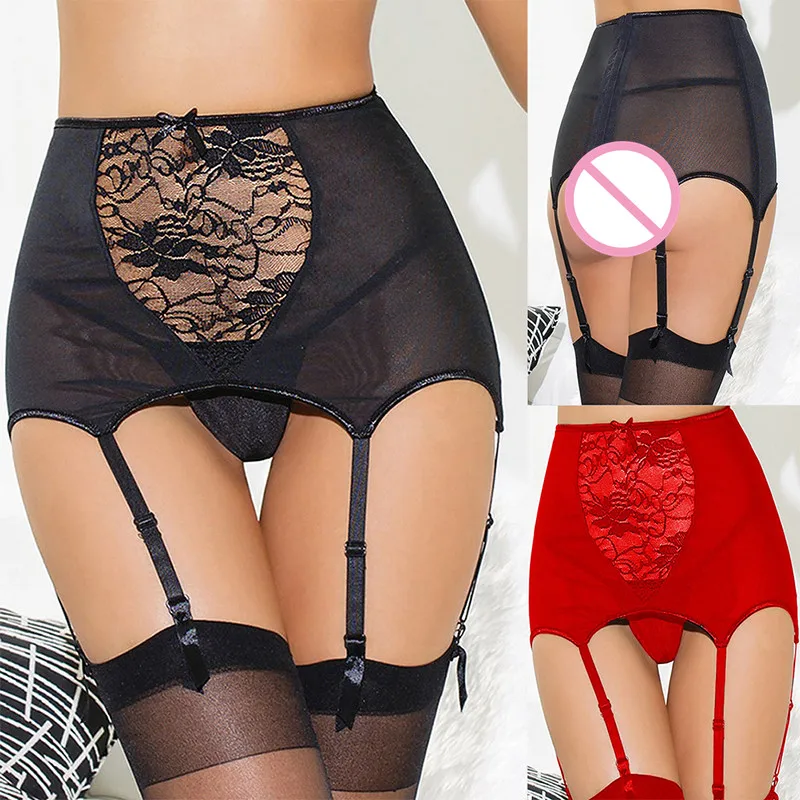 

Sexy Lingerie High Waist Bustier Vintage Goth Garters Women's Hot Sexy Lingerie Lace Stocking Suspender Belt Plus XL XXL
