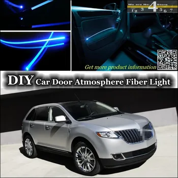 

For Lincoln MKX interior Ambient Light Tuning Atmosphere Fiber Optic Band Lights Inside Door Panel illumination Not EL light